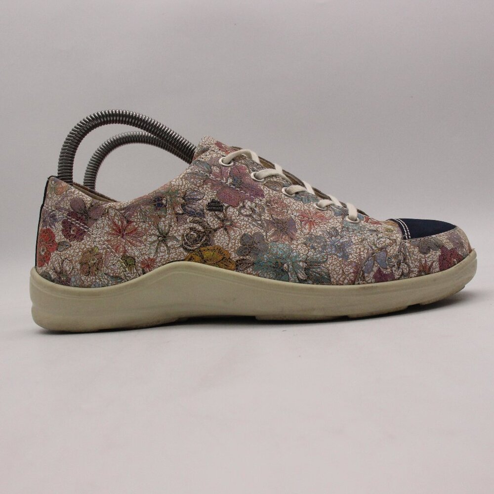 Floral Lace-Up Women's Sneakers